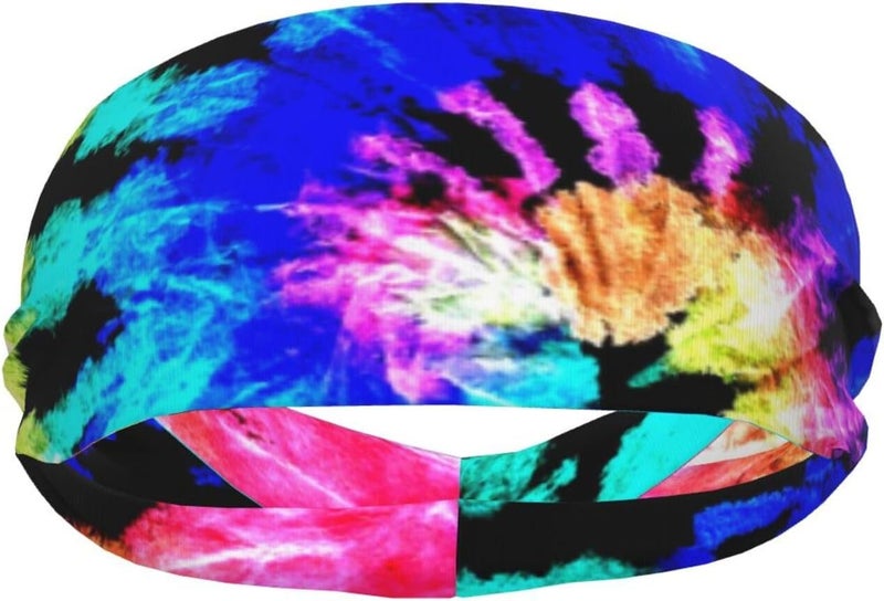 Gianlaima Sports Sweatband Head Bands for Women Men Sweat-Absorbing Headbands Suitable for Running Yoga Fitness Football Exercise - Image 1